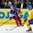 MINSK, BELARUS - MAY 25: Ondrej Nemec #23 of the Czech Republic skates with the puck while Sweden's Niclas Andersen #9 defends during bronze medal game action at the 2014 IIHF Ice Hockey World Championship. (Photo by Andre Ringuette/HHOF-IIHF Images)